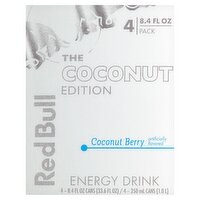 Red Bull The Coconut Edition Coconut Berry Energy Drink, 8.4 fl oz, 4 count