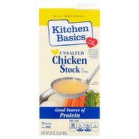 Kitchen Basics Unsalted Chicken Stock, 32 oz