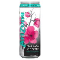 AriZona Black & White Iced Tea with Ginseng & Honey, 22 fl oz