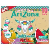 AriZona Mixed Fruit Snacks, 0.9 oz, 10 count, 0.9 Ounce