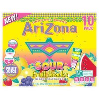 AriZona Sour Mixed Lemonade Fruit Snacks, 0.9 oz 10 count, 9 Ounce