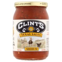 Clint's Medium Texas Salsa, 16 oz