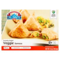 Al Safa Halal Veggie Samosa, 16 count, 16 oz