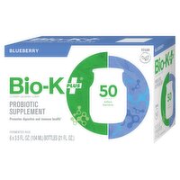 Bio-K PLUS Blueberry Fermented Rice Probiotic Supplement, 3.5 fl oz, 6 count