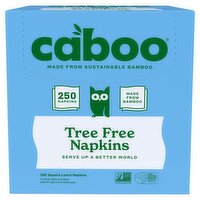 Caboo Tree Free Square Lunch Napkins, 250 count