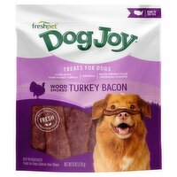 Freshpet Dog Joy Wood Smoked Turkey Bacon Treats for Dogs, 6 oz, 0.19 Pound