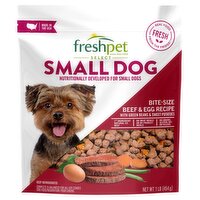 Freshpet Healthy & Natural Grain Free Small Dogs/Breeds Dog Food, Fresh Beef Recipe, 1lb, 1 Each