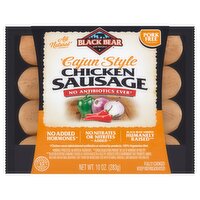 Black Bear Cajun Style Chicken Sausage, 10 oz