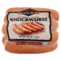 Black Bear Natural Casing Knockwurst, 6 count, 16 oz, 1 Pound