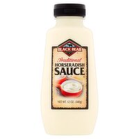 Black Bear Traditional Horseradish Sauce, 12 oz, 12 Ounce