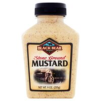 Black Bear Stone Ground Mustard, 9 oz, 9 Ounce