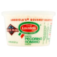 Black Bear Black Bear Locatelli Grated Pecorino Romano Cheese, 8 oz, 8 Ounce 