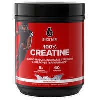 Six Star 100% Creatine Unflavored Dietary Supplement, 10.58 oz