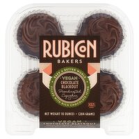 Rubicon Bakers Vegan Chocolate Blackout Handcrafted Cupcakes, 10 oz