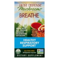 Host Defense Mushrooms Breathe Dietary Supplement, 30 count