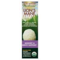 Host Defense Mushrooms Lion's Mane Extract Dietary Supplement, 1 fl oz