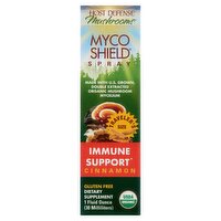 Host Defense Mushrooms Cinnamon MycoShield Spray Dietary Supplement Traveler's Size, 1 fl oz