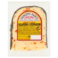 Yancey's Fancy Jalapeño & Peppadew Sweet n' Spicy Pasteurized Process Aged Cheddar Cheese, 7.6 oz