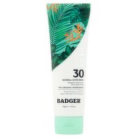 Badger Ultra-Sheer Finish Daily Mineral Sunscreen, SPF 30, 4 fl oz