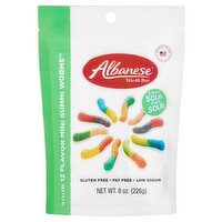 Albanese Sour 12 Flavor Mini Gummi Worms, 8 oz