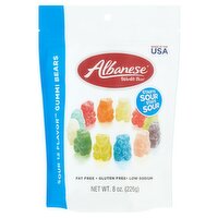 Albanese Sour 12 Flavor Gummi Bears, 8 oz