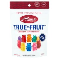 Albanese True to Fruit American Favorite Fruits Gummi Candy, 7.75 oz