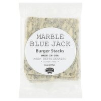 Burger Stacks Marble Blue Jack Cheese, 8 oz