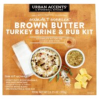 Stonewall Kitchen Urban Accents Gourmet Gobbler Brown Butter Turkey Brine & Rub Kit, 13.25 oz