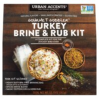 Urban Accents Gourmet Gobbler Turkey Brine & Rub Kit, 12.75 oz