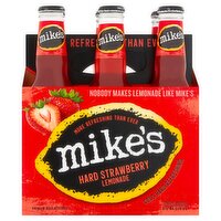 Mike's Hard Strawberry Lemonade Premium Malt Beverage, 6 count, 11.2 fl oz