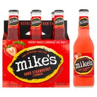 Mike's Hard Strawberry Lemonade Premium Malt Beverage, 6 count, 11.2 fl oz