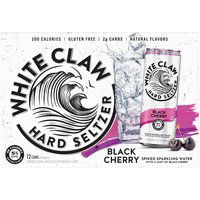 White Claw Black Cherry Hard Seltzer - 12 Pack, 12 fl oz