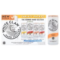 White Claw Hard Seltzer Variety Pack, 12 fl oz, 12 count