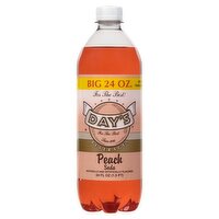 Day's Peach Soda, 24 fl oz