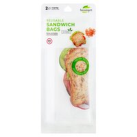 Jacent Biosmart Reusable Large Sandwich Bags, 2 count