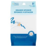 Key & Castle Eraser Sponge, 2 count, 2 Each