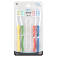 Body Basic Essentials Toothbrush with Cover, Medium, 8 count