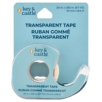 Key & Castle Transparent Tape, 3/4 in x 350 in