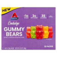 Atkins Endulge Gummy Bears, 1.06 oz, 6 count