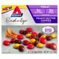 Atkins Endulge Creamy Peanut Butter Filling Candies, 1 oz, 5 count