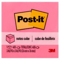 Post-it Notes Cube, 400 count