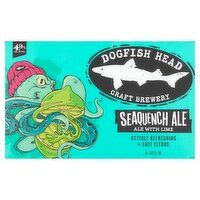 Dogfish Head Craft Brewery Seaquench Ale with Lime, 12 fl oz, 6 count, 72 Fluid ounce