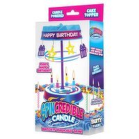 Best Party Ever! Spincredible Candle Candle Powered Cake Topper, 4 count