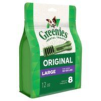 GREENIES Original Large Natural Dental Care Dog Treats, 12 oz. Pack (8 Treats)