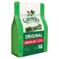 GREENIES Original Regular Natural Dental Care Dog Treats, 12 oz. Pack (12 Treats)