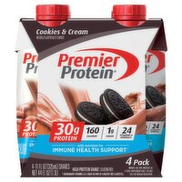 Premier Protein Cookies & Cream High Protein Shake, 11 fl oz, 4 count