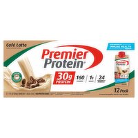 Premier Protein Café Latte High Protein Shake, 11 fl oz, 12 count