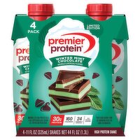 Premier Protein Winter Mint Chocolate High Protein Shake Limited Edition, 11 fl oz, 4 count