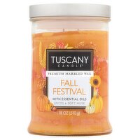 Tuscany Candle Fall Festival Premium Marbled Wax Candle, 18 oz