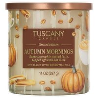 Tuscany Candle Autumn Mornings Candle Limited Edition, 14 oz